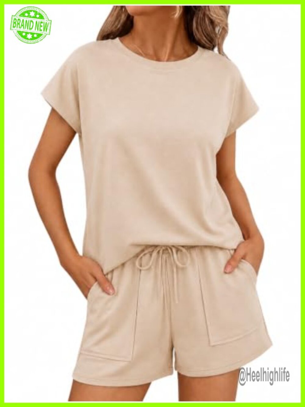 Two Piece Sets for Women Summer Short Sets with Pockets
